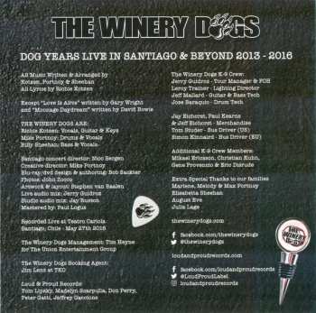 3CD/DVD/Blu-ray The Winery Dogs: Dog Years - Live in Santiago & Beyond 2013-2016