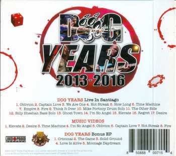 3CD/DVD/Blu-ray The Winery Dogs: Dog Years - Live in Santiago & Beyond 2013-2016