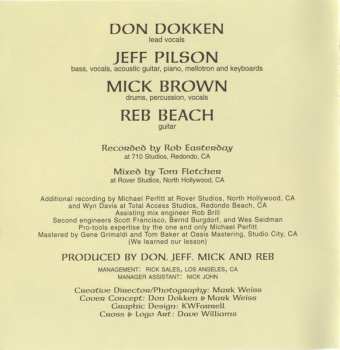 CD Dokken: Erase The Slate