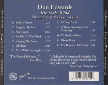 CD Don Edwards: Kin To The Wind [cd]