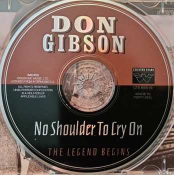CD Don Gibson: No Shoulder To Cry On -  The Legend Begins