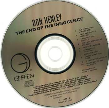 CD Don Henley: The End Of The Innocence