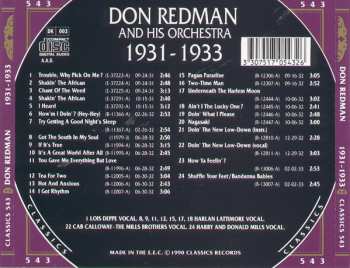 CD Don Redman And His Orchestra: 1931-1933