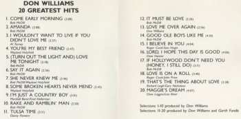 CD Don Williams: 20 Greatest Hits