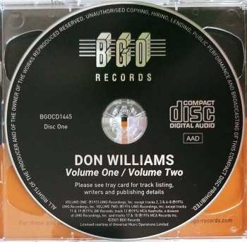 2CD Don Williams: Volume One / Volume Two / Vol. III