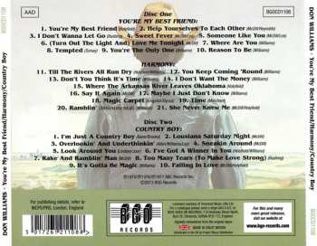 2CD Don Williams: You're My Best Friend / Harmony / Country Boy