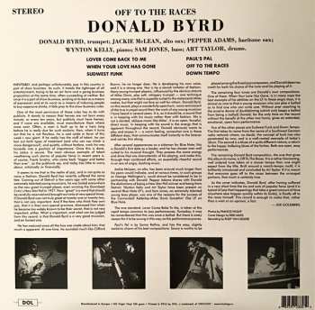 LP Donald Byrd: Off To The Races