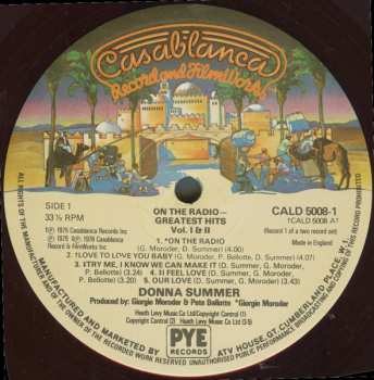 2LP Donna Summer: On The Radio - Greatest Hits Volumes I & II