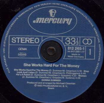 LP Donna Summer: She Works Hard For The Money