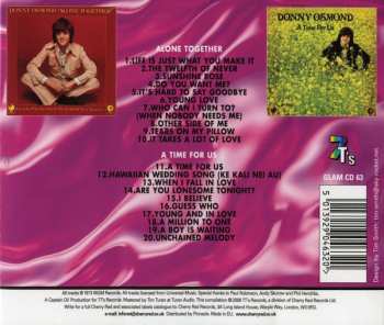 CD Donny Osmond: Alone Together / A Time For Us