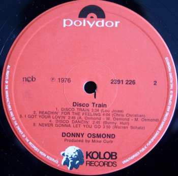 LP Donny Osmond: Disco Train