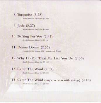 CD Donovan: Catch The Wind