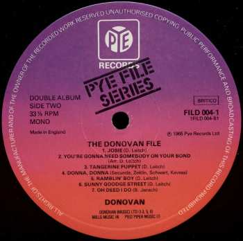 2LP Donovan: The Donovan File