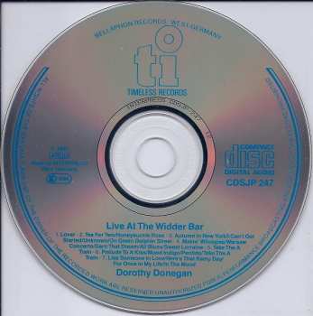 CD Dorothy Donegan: Live At The Widder Bar
