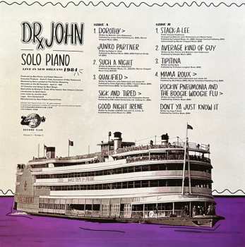 LP Dr. John: Solo Piano/Live in New Orleans 1984 CLR | LTD