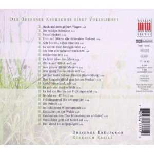CD Dresdner Kreuzchor: Volkslieder (Folk Songs)