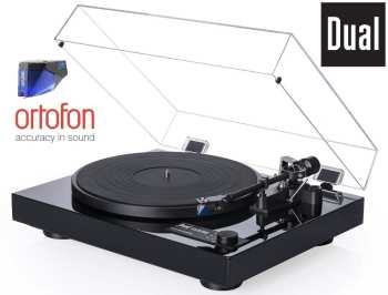 Tontechnik DUAL CS 618Q High End Černý Piano lak + Ortofon 2M BLUE (MM)
