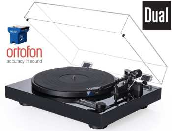 Tontechnik DUAL CS 618Q High End Černý Piano lak + Ortofon QUINTET BLUE (MC)