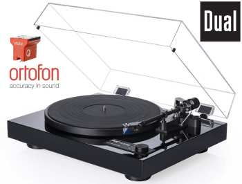Tontechnik DUAL CS 618Q High End Černý Piano lak + Ortofon QUINTET RED (MC)