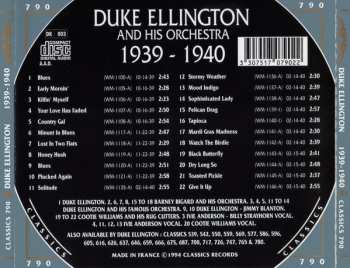 CD Duke Ellington And His Orchestra: 1939-1940
