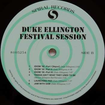LP Duke Ellington And His Orchestra: Festival Session LTD