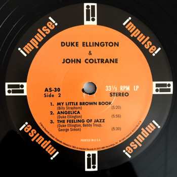 LP Duke Ellington: Duke Ellington & John Coltrane
