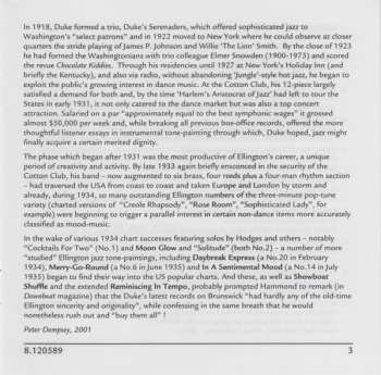 CD Duke Ellington: Reminiscing In Tempo - Classic Recordings Vol.3: 1932-1935