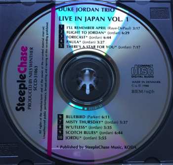 CD Duke Jordan Trio: Live In Japan Vol.1