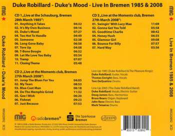 3CD Duke Robillard: Duke's Mood - Live In Bremen 1985 & 2008