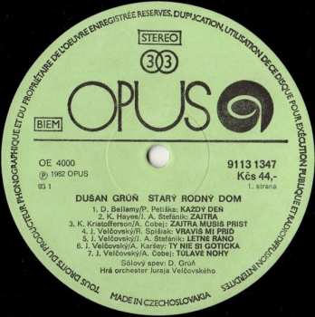 LP Dušan Grúň: Starý Rodný Dom