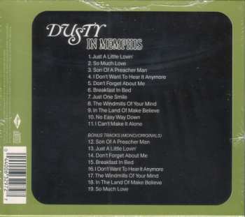 CD Dusty Springfield: Dusty In Memphis
