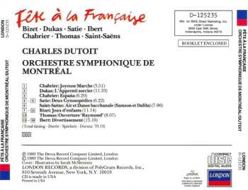 CD Charles Dutoit: Fête À La Française