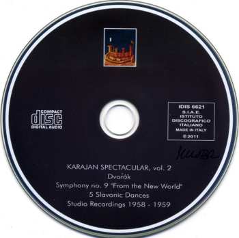 CD Antonín Dvořák: Symphony No. 9 "From The New World" / 5 Slavonic Dances From Op. 46 & 72 (Studio Recordings, 1958/1959)