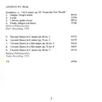 CD Antonín Dvořák: Symphony No. 9 "From The New World" / 5 Slavonic Dances From Op. 46 & 72 (Studio Recordings, 1958/1959)