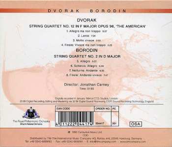 CD Antonín Dvořák: Dvorak: Quartet No. 12 In F Major, Opus 96, 'The American' / Borodin: String Quartet No. 2 In D Major