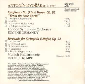 CD Antonín Dvořák: Symphony No. 9 "From The New World" • Serenade For Strings