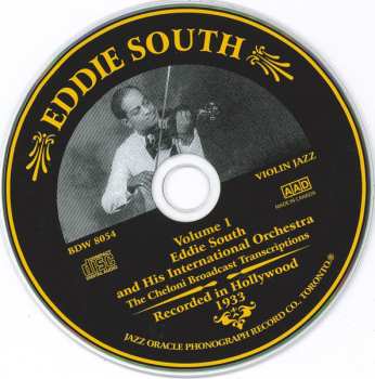 3CD Eddie South: Recorded In Hollywood, 1933 (The Cheloni Broadcast Transcriptions)