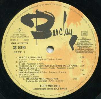 LP Eddy Mitchell: 7 Colts Pour Schmoll