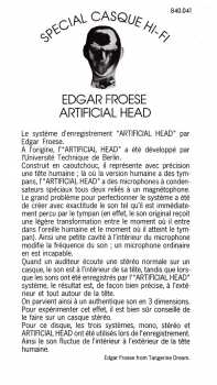 LP Edgar Froese: Aqua