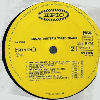 LP Edgar Winter's White Trash: Edgar Winter's White Trash