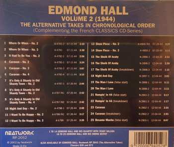 CD Edmond Hall: Volume 2 1944 The Alternative Takes In Chronological Order