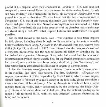 CD Édouard Lalo: Symphonie Espagnole 🞄 Violin Concerto 🞄 Fantaisie Norvégienne