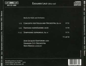 CD Édouard Lalo: Symphonie Espagnole 🞄 Violin Concerto 🞄 Fantaisie Norvégienne