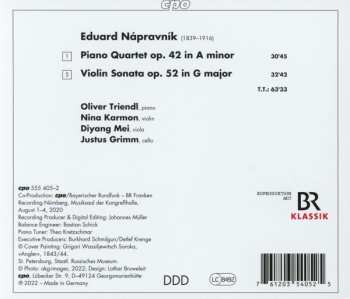 CD Nina Karmon: Piano Quartet Op. 42; Violin Sonata Op. 52