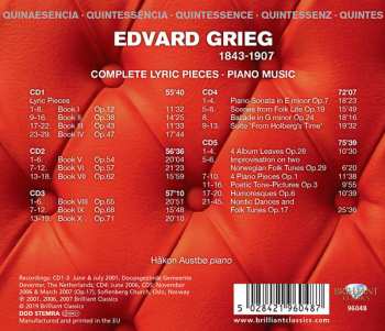 5CD Edvard Grieg: Complete Lyric Pieces; Piano Music