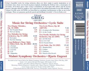 CD Edvard Grieg: Music For String Orchestra: From Holberg's Time, Lyric Suite