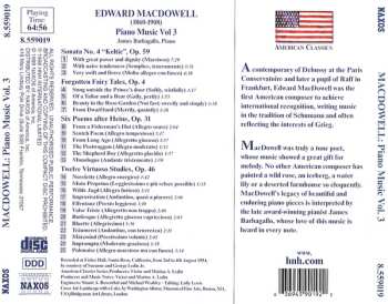 CD Edward MacDowell: Piano Music Vol. 3