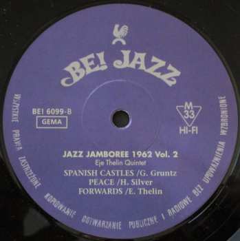 EP Eje Thelins Kvintett: Jazz Jamboree 62 Vol. 2