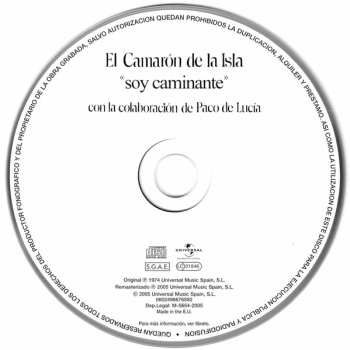 CD Paco De Lucía: Soy Caminante