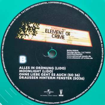 2LP Element Of Crime:  Wenn Es Dunkel Und Kalt Wird In Berlin (Ein Film Von Charly Hübner)  (Original Soundtrack) CLR | LTD